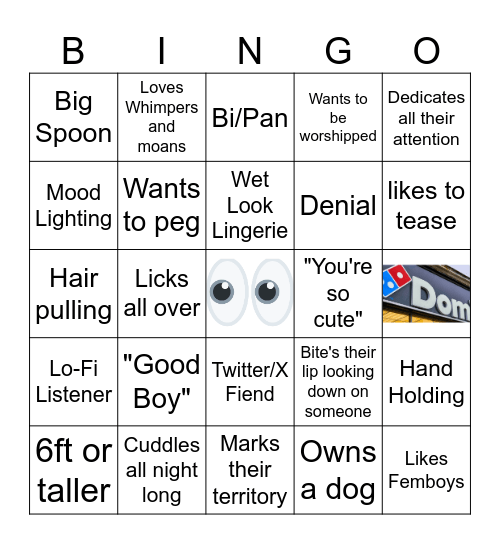 Bushys Special Bingo Card Bingo Card