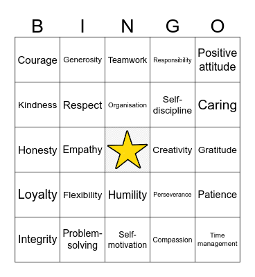 The Incredibles Bingo Card