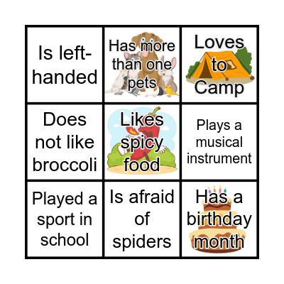 Find Someone Who... Bingo Card