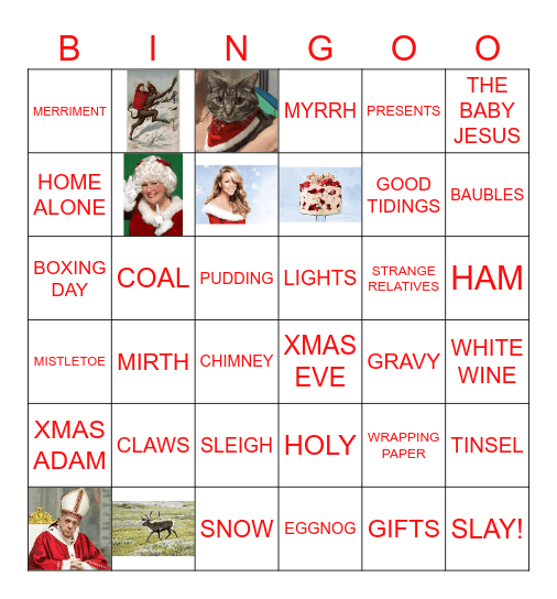 XMAS BINGO!!! Bingo Card