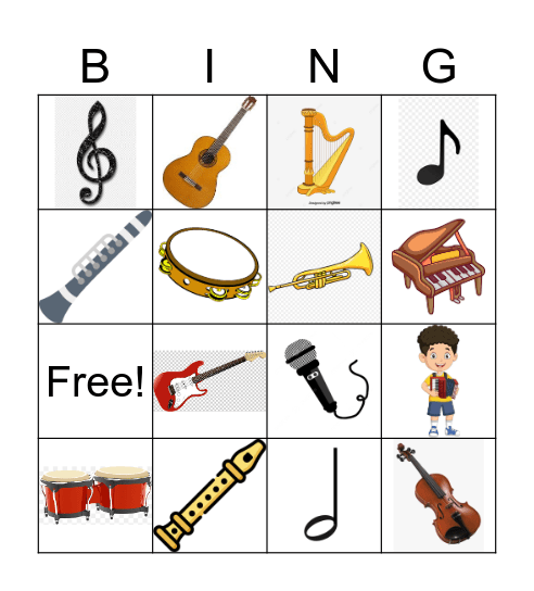 Música Bingo Card