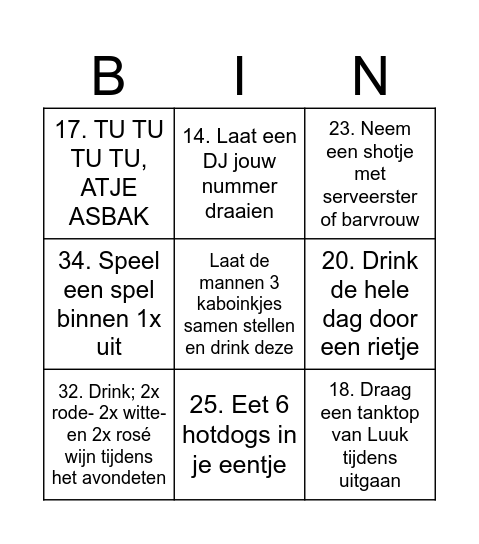 Malta Bingo #3 Bingo Card