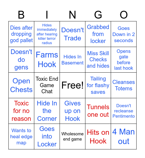 Solo Queue Bingo Card