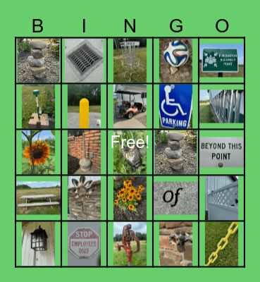 Family Night Bingo Card