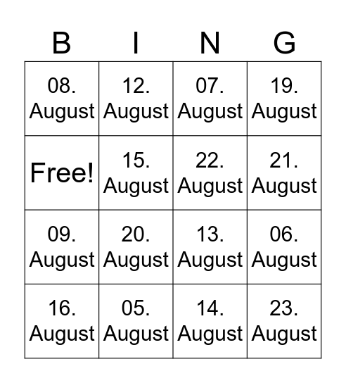 Baustart Balkone 2024 Bingo Card