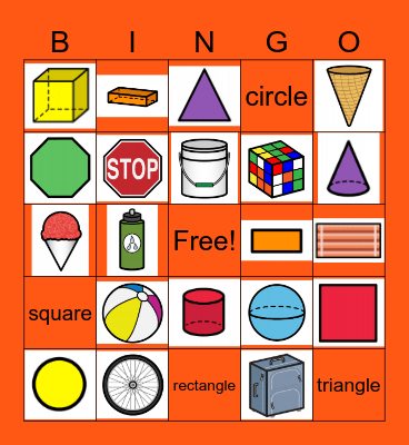 2d/3d shapes (ULS lesson 24) Bingo Card