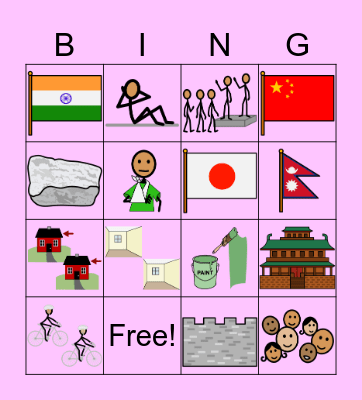 Chapter 2: Joe is in Asia Bingo Card
