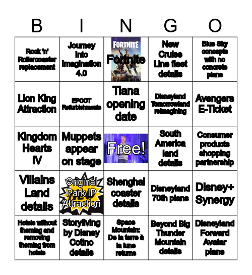 D23 Bingo Card