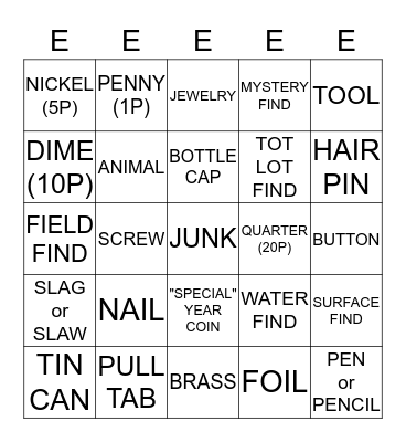 MD BINGO ROUND 5 - X MARKS THE SPOT Bingo Card