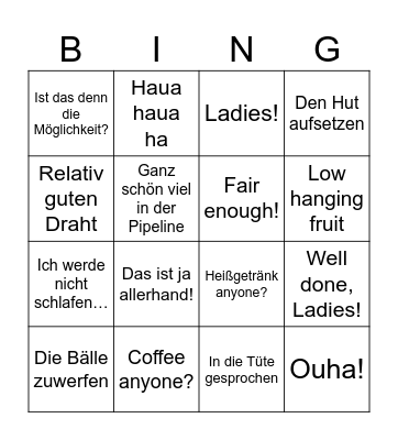 Bingo mit JJ Bingo Card