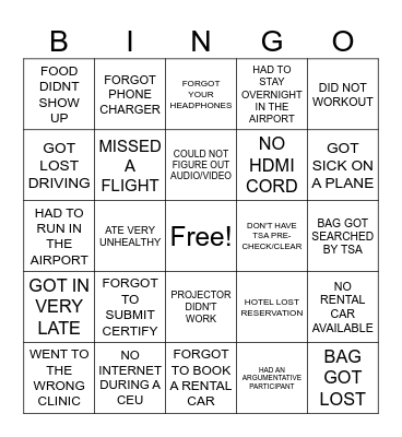 PTS EDUCATION STRESS BINGO Card
