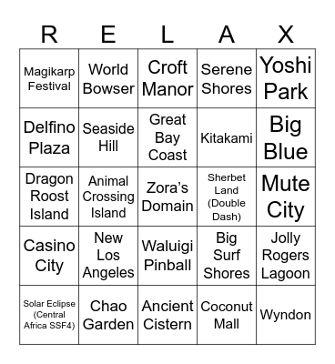 IronicBrewer [Round 2] Vacation Bingo Card