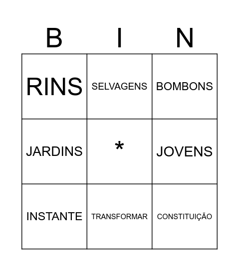 Bingo Card