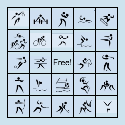 OLYMPICS BINGO Card