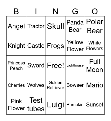 2024 Staff Art Show Bingo Card