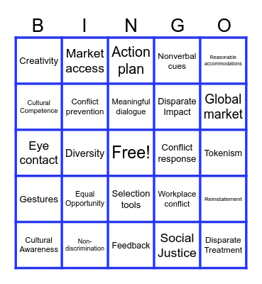 Basic Impact Navigation Guidance Options Bingo Card