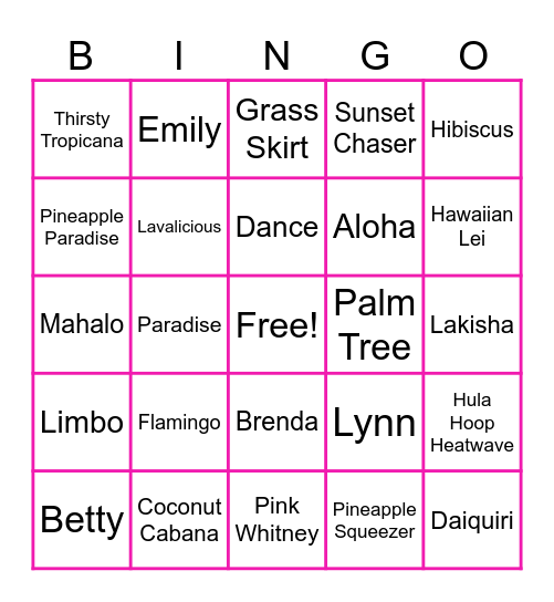 Muu Muu Laua Flabingo!!!! Bingo Card