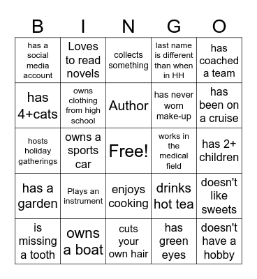 Belfast ALUMNI BINGO 2024 Bingo Card