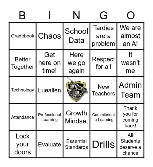 ERHS BINGO - What said that?! Bingo Card