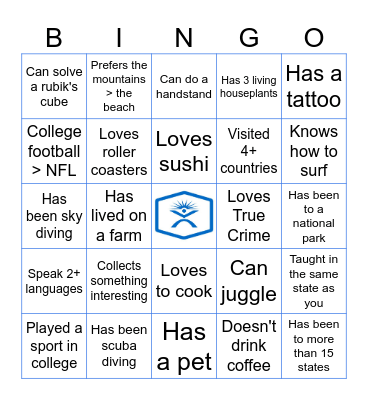 PT Solutions People Bingo Card