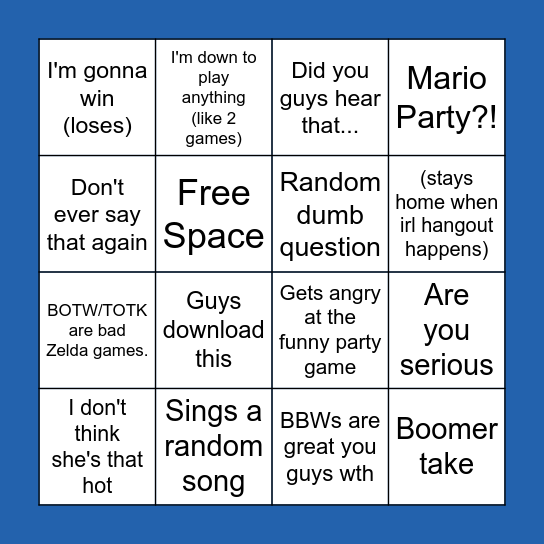 Domo Bingo Card