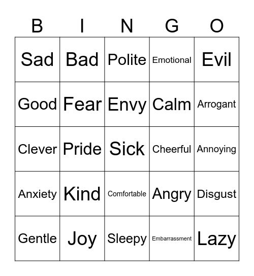 Bingo Card