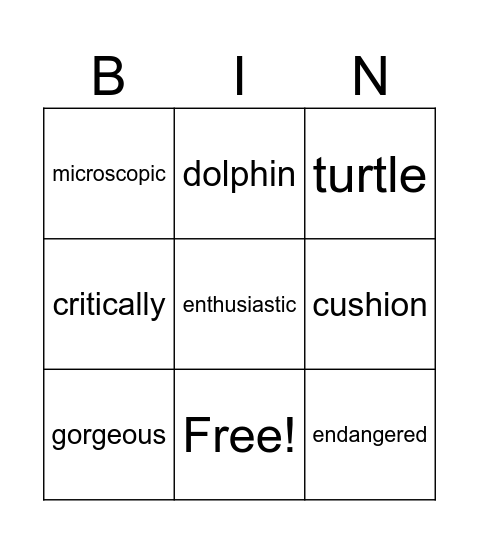 Morrissey Bingo Card