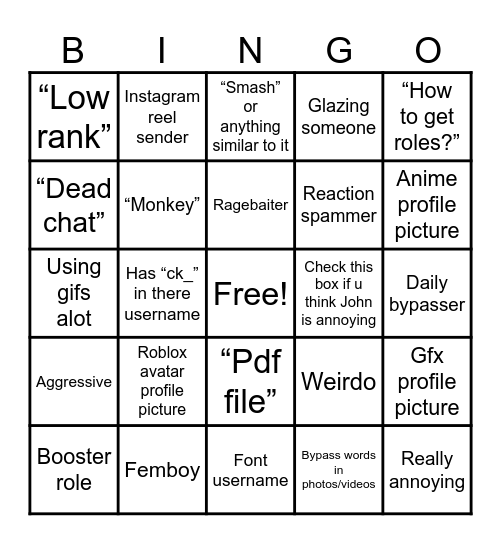 Coems kingdom Bingo Card