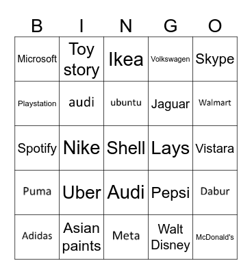 LOGO Bingo Card