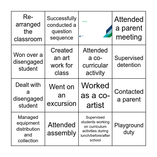 PEX Bingo Card