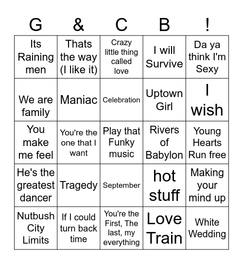 Gemms 3 Bingo Card