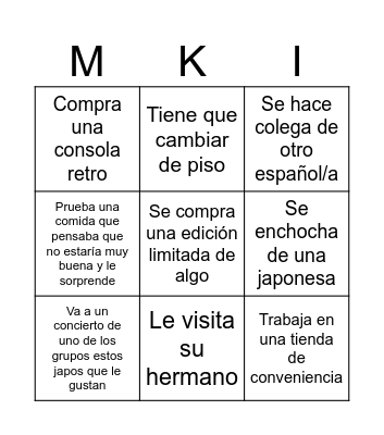 ManuKai Bingo Card