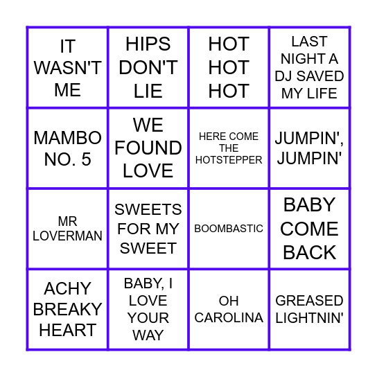 HAWKINS DRIVE HOWLERS Bingo Card