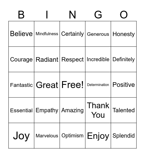 Quality Conversation Bingo Card