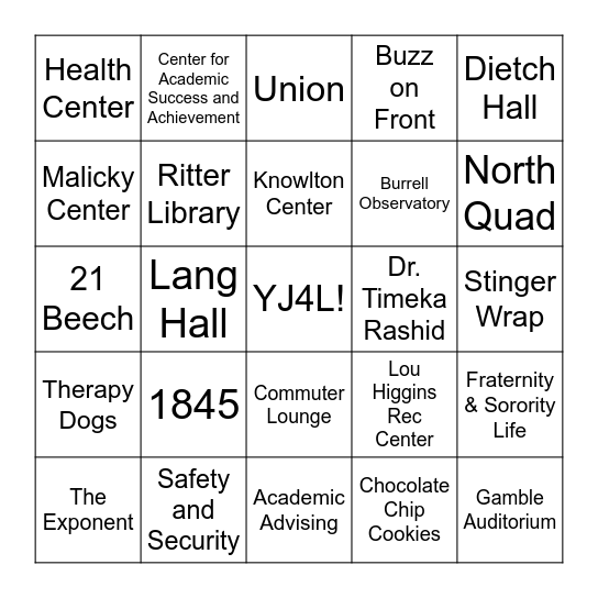 BW BINGO Card