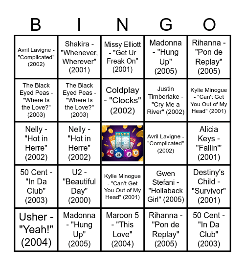 MfS Music Bingo Card