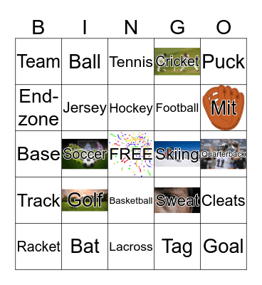 Sports Bingo Card