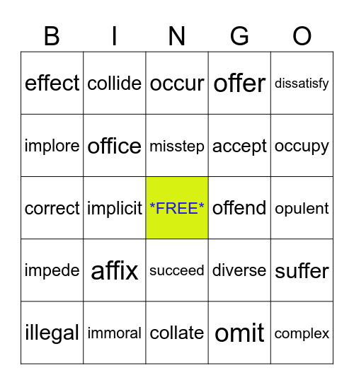 Wilson Step 12.6 Bingo Card