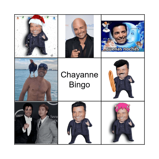 Chayanne's Bingo Card