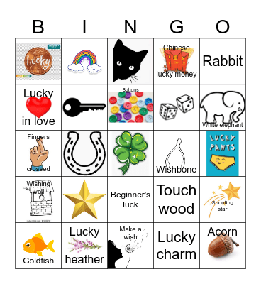 Good luck Bingo Card