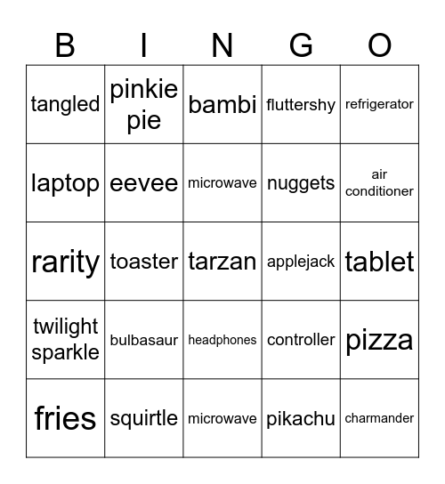 Infinite Craft bingo Card