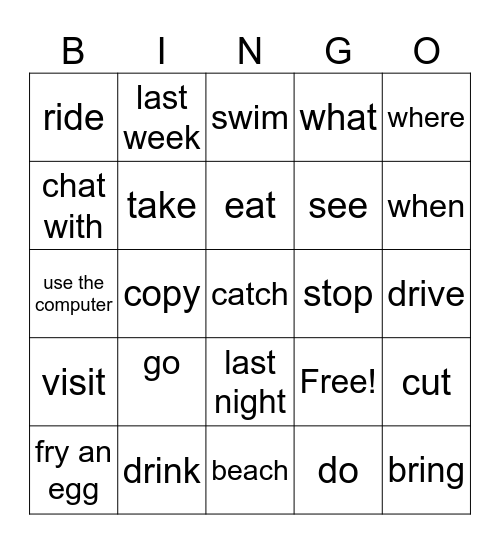 M3 Bingo Card