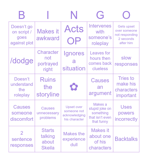 Aizawa BINGO Card