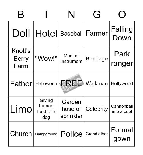 HOME VIDEO DAY Bingo Card