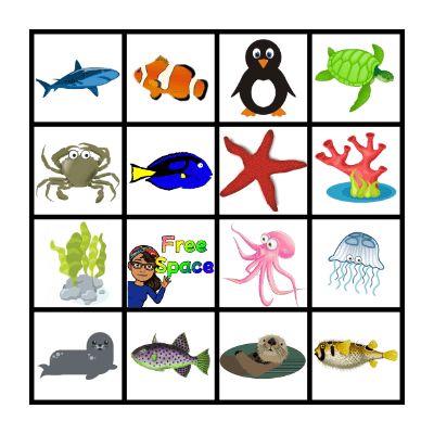 Aquarium BINGO Card