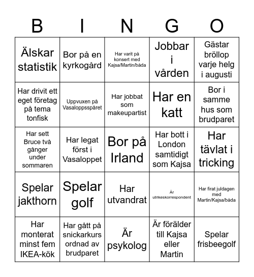 Mingelbingo Card