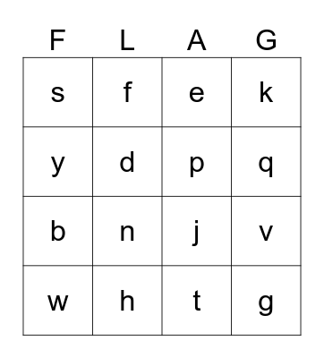 Independence Day Bingo Card