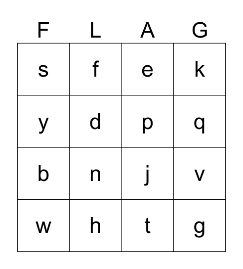 Independence Day Bingo Card