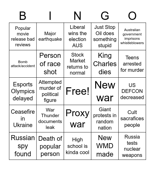 2025 BINGO Card