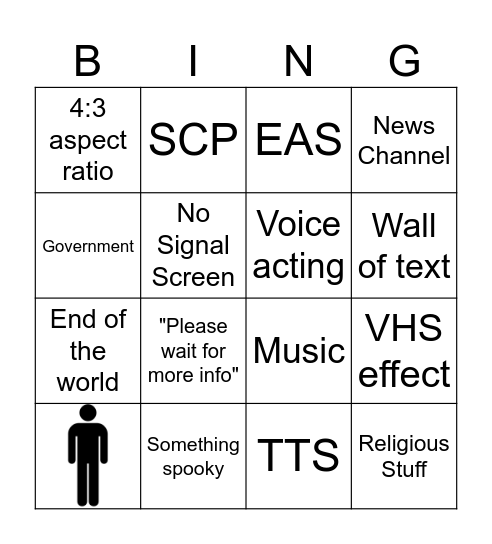 Analogue Bingo Card